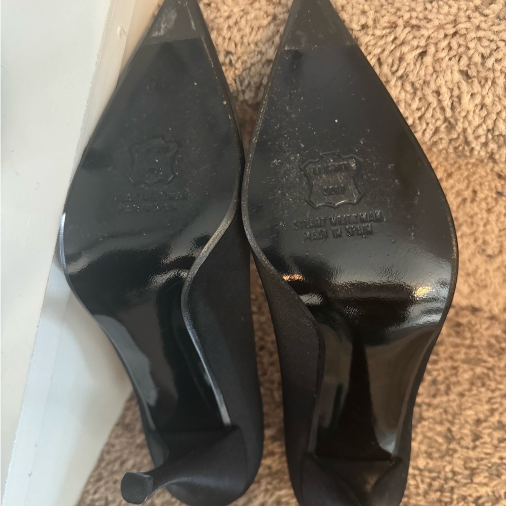 Barely Worn Stuart Weitzman Heels With Rhinestone… - image 6